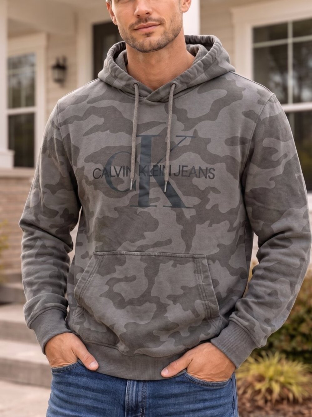 Calvin Klein  Camouflage Hoodie - (XXL)